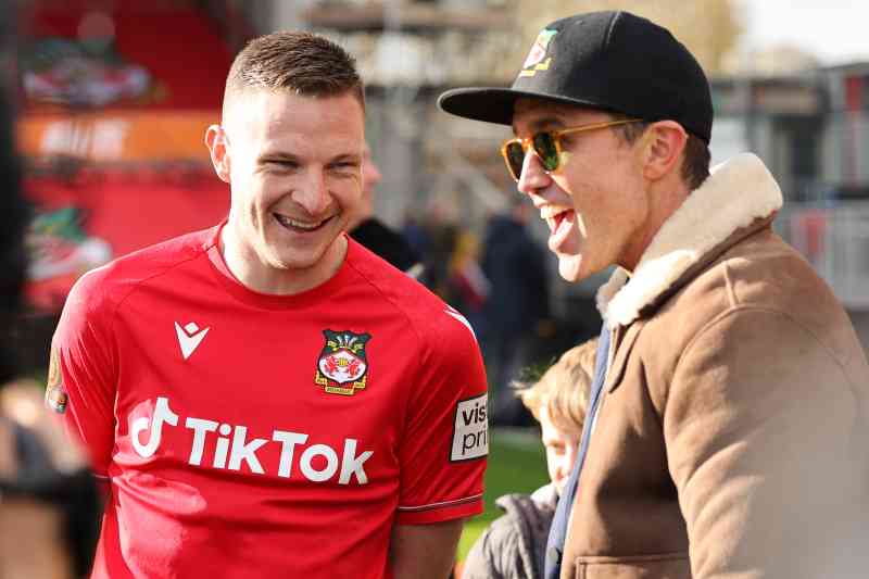 The enthusiasm for the Enhanced Games of McElhenney, pictured with Wrexham star striker Paul Mullin, will have raised eyebrows given that the club fall under UK Anti-Doping and FA rules