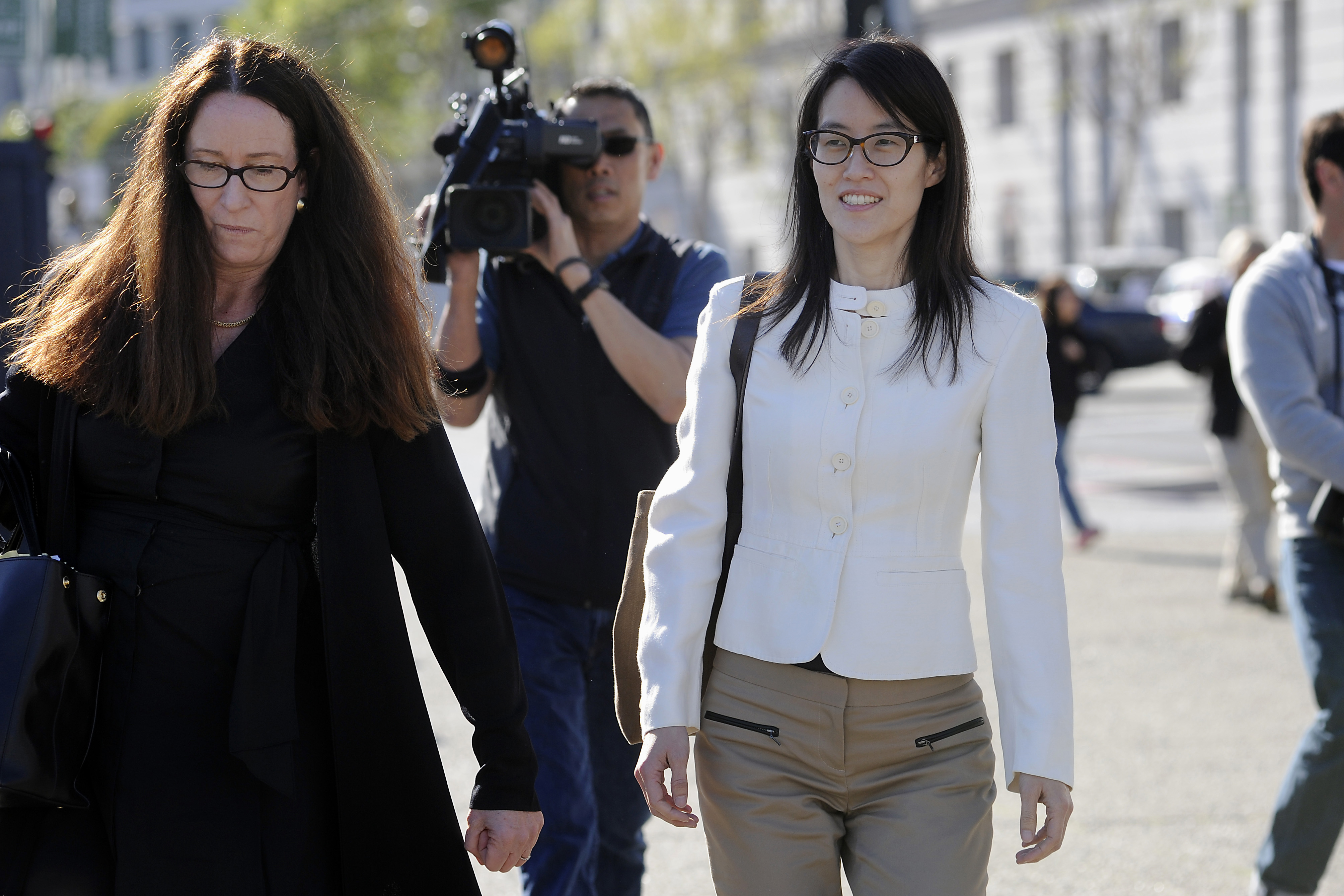 It was musical chairs in the Reddit boardroom less than a decade ago, with Ellen Pao, right, having to resign as chief executive after a staff revolt